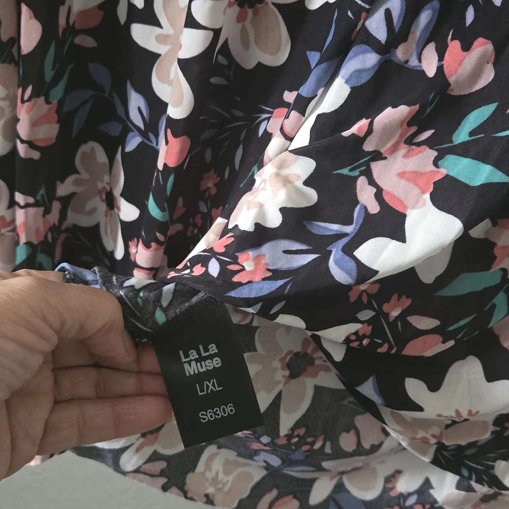 La La Muse Floral A-Line Midi Skirt – XL – NWT - Picture 4 of 6